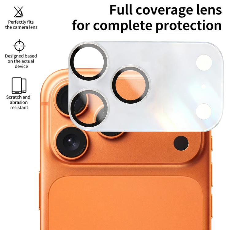 For iPhone 17 Pro XDcase 2pcs Integrated Translucent Frosted Acrylic Camera Lens Protector