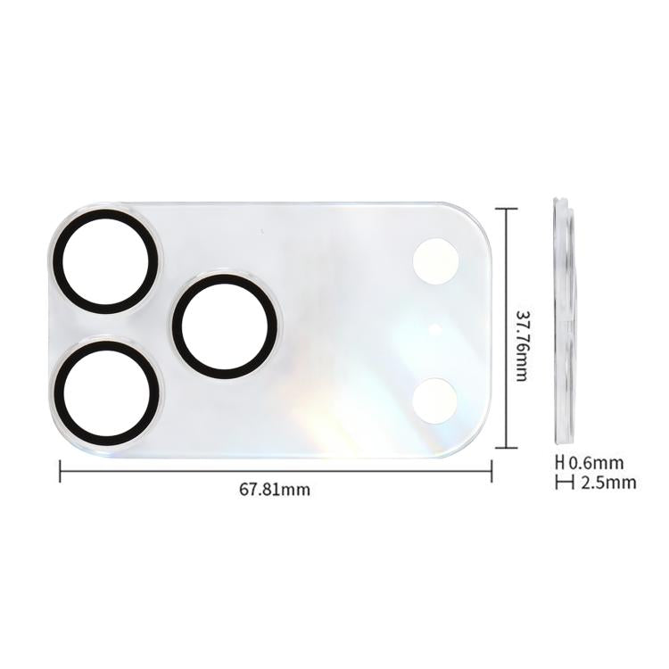For iPhone 17 Pro XDcase 2pcs Integrated Translucent Frosted Acrylic Camera Lens Protector