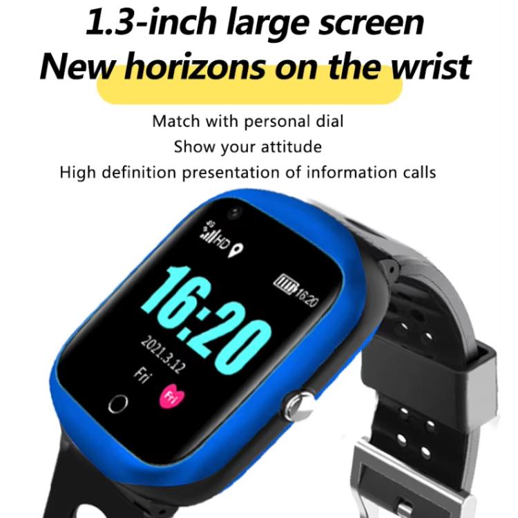 FA66 1.3-inch Screen 4G Network GPS Tracking Student Smart Watch, Model:American Version