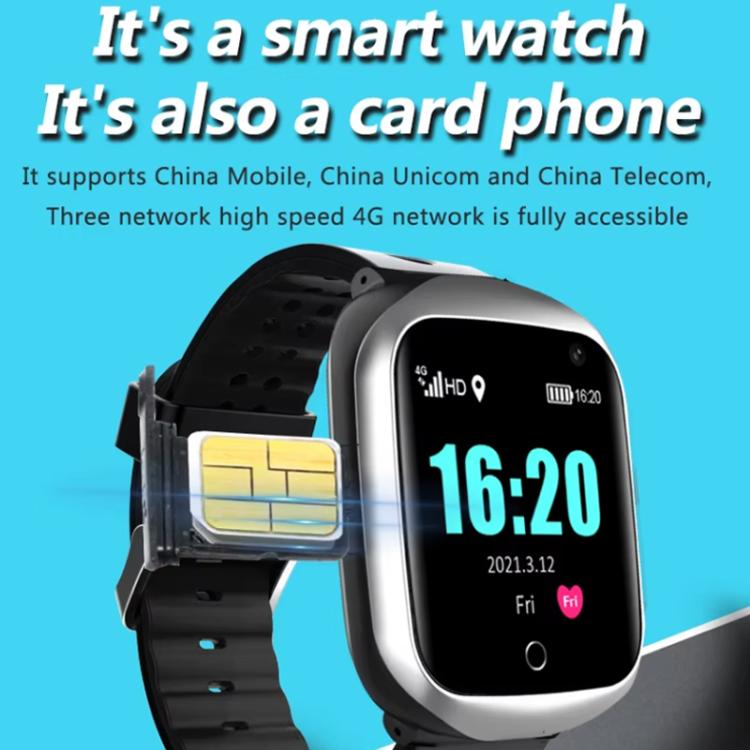 FA66 1.3-inch Screen 4G Network GPS Tracking Student Smart Watch, Model:American Version