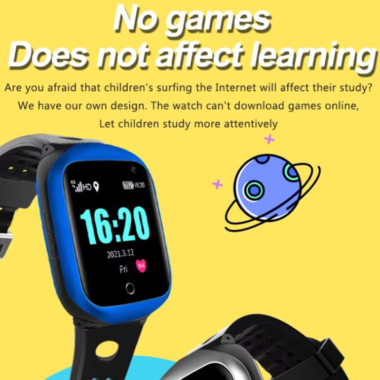 FA66 1.3-inch Screen 4G Network GPS Tracking Student Smart Watch, Model:American Version