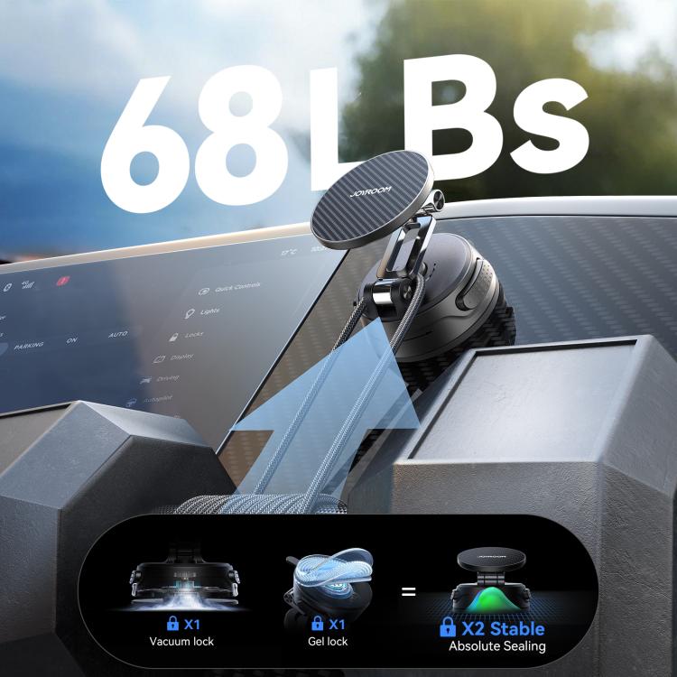 JOYROOM JR-ZS510 Foldable Magnetic Car Phone Holder - Black