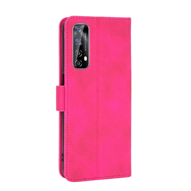 For OPPO Realme 7 Solid Color Skin Feel Magnetic Buckle Horizontal Flip Calf Texture PU Leather Case with Holder & Card Slots & Wallet