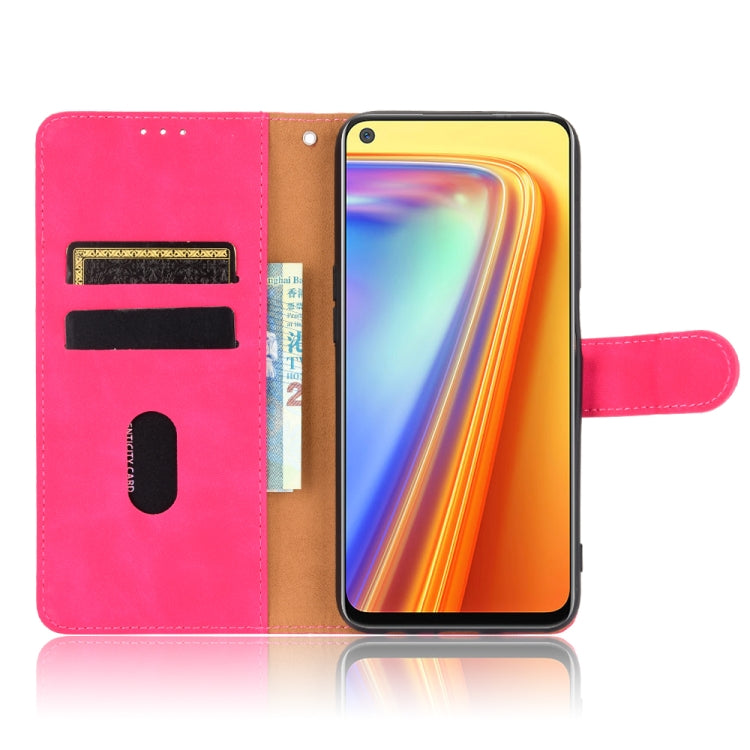 For OPPO Realme 7 Solid Color Skin Feel Magnetic Buckle Horizontal Flip Calf Texture PU Leather Case with Holder & Card Slots & Wallet
