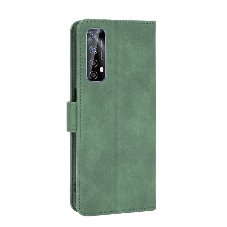 For OPPO Realme 7 Solid Color Skin Feel Magnetic Buckle Horizontal Flip Calf Texture PU Leather Case with Holder & Card Slots & Wallet