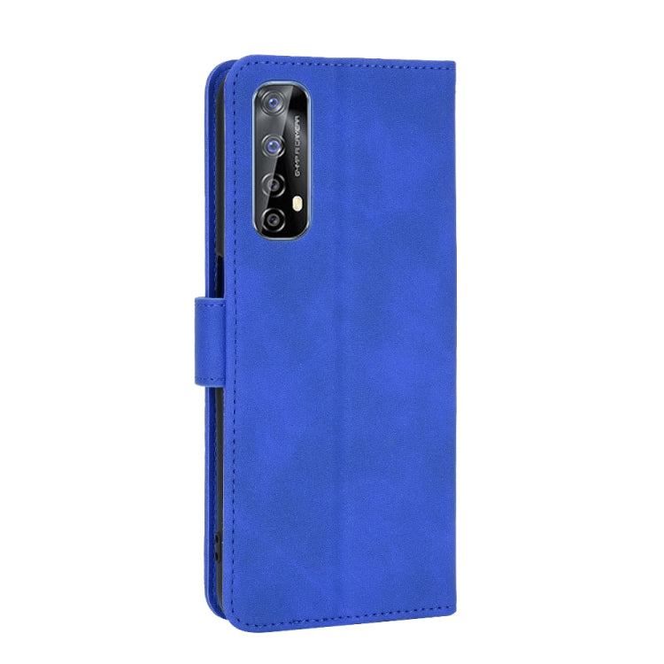 For OPPO Realme 7 Solid Color Skin Feel Magnetic Buckle Horizontal Flip Calf Texture PU Leather Case with Holder & Card Slots & Wallet