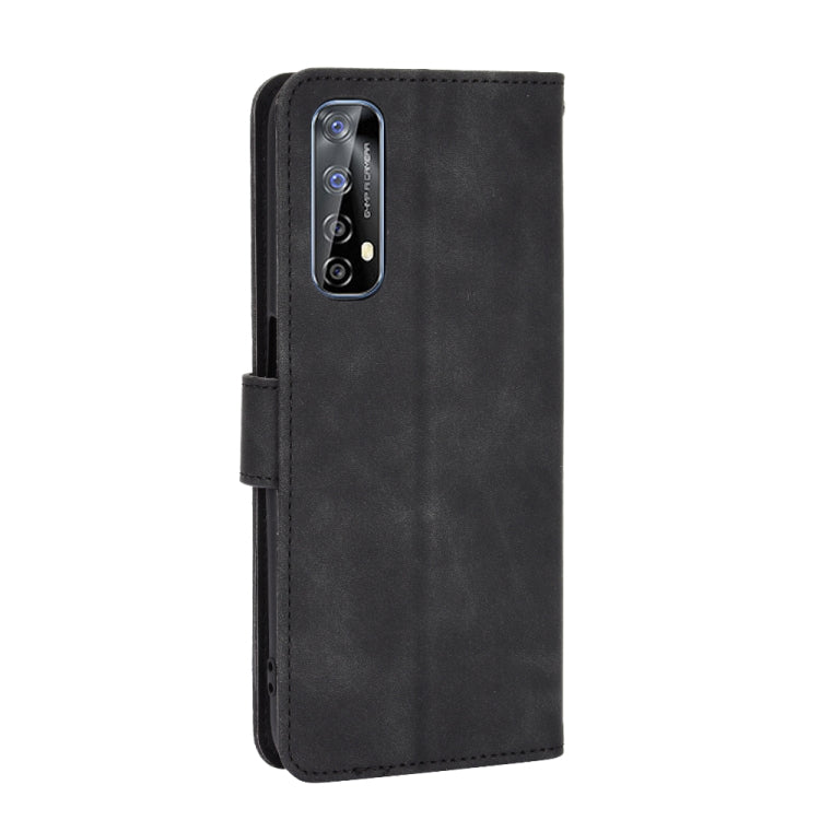 For OPPO Realme 7 Solid Color Skin Feel Magnetic Buckle Horizontal Flip Calf Texture PU Leather Case with Holder & Card Slots & Wallet
