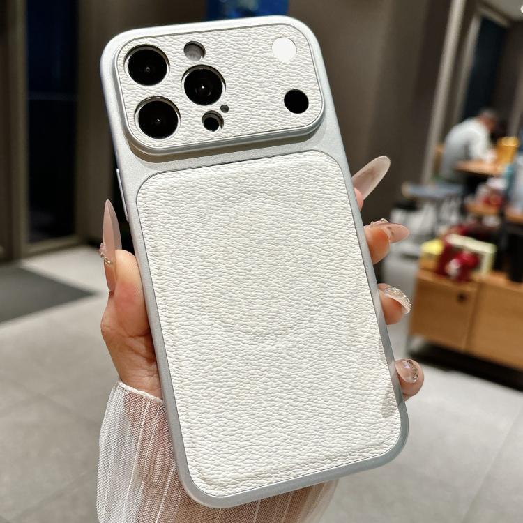 For iPhone 14 Pro Max Transforms Into 17 Large Window Litchi Texture Magnetic Phone Case