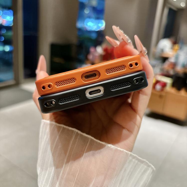 For iPhone 14 Pro Max Transforms Into 17 Large Window Litchi Texture Magnetic Phone Case