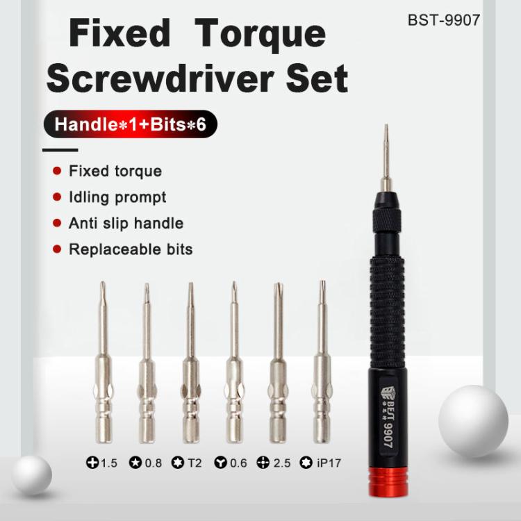 BEST BST-9907 7 in 1 Torque Screwdriver Set with S2 Screwdriver Bits