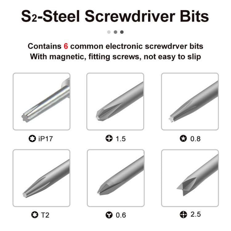BEST BST-9907 7 in 1 Torque Screwdriver Set with S2 Screwdriver Bits
