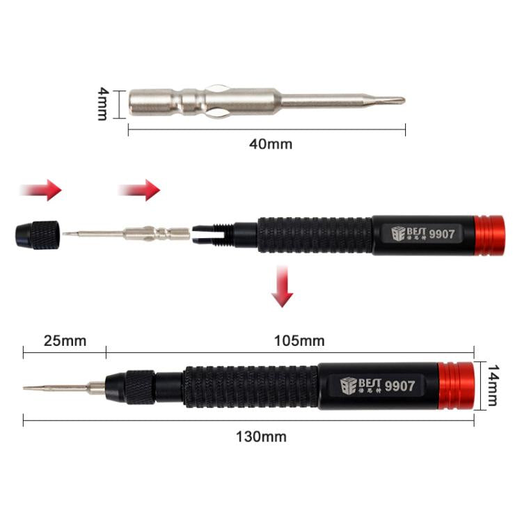 BEST BST-9907 7 in 1 Torque Screwdriver Set with S2 Screwdriver Bits