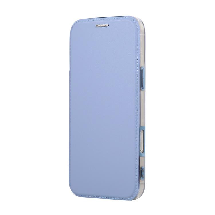 For iPhone Air Ultra-thin Magnetic Plating Vegan Leather Phone Case