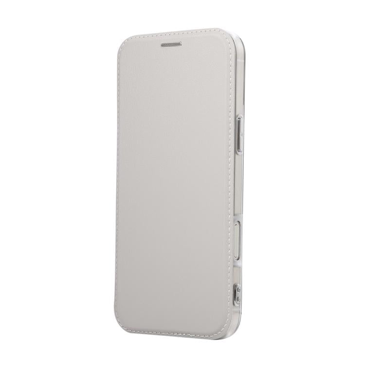 For iPhone Air Ultra-thin Magnetic Plating Vegan Leather Phone Case
