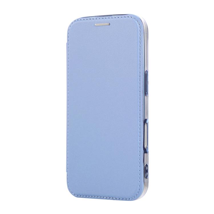 For iPhone 16 Pro Ultra-thin Magnetic Plating Vegan Leather Phone Case