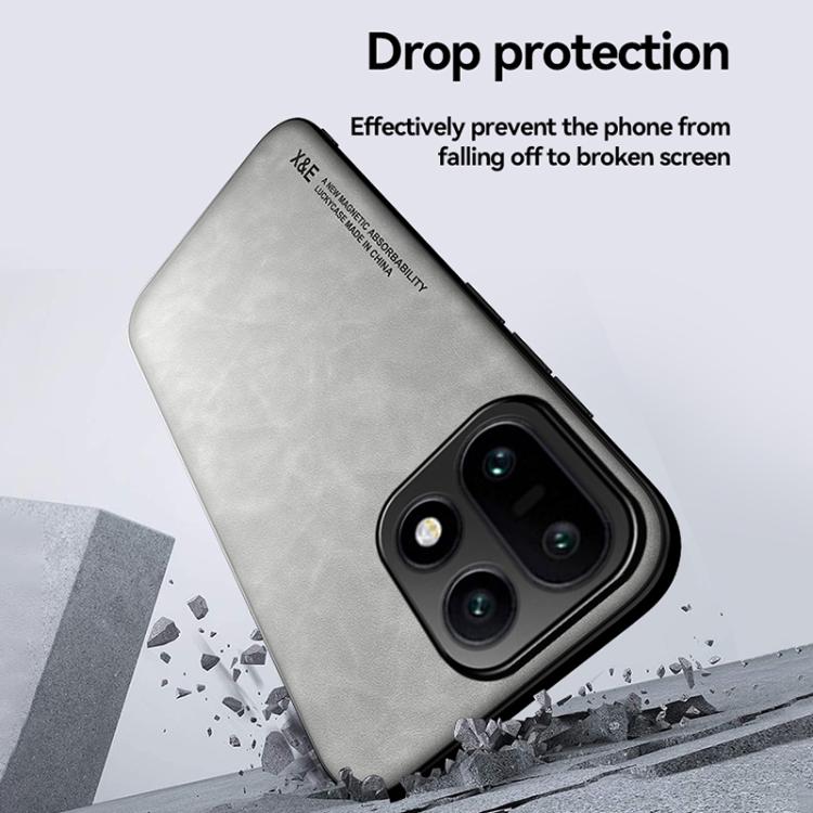 For OnePlus 15 Skin Feel Magnetic Leather Back Phone Case