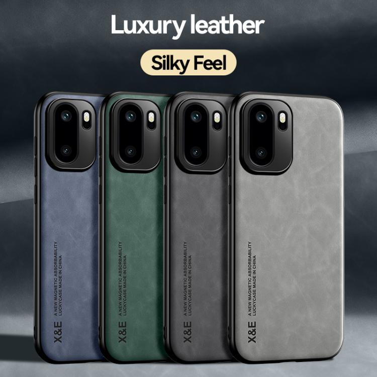 For OnePlus Ace 6 / Ace 6T / 15R Skin Feel Magnetic Leather Back Phone Case