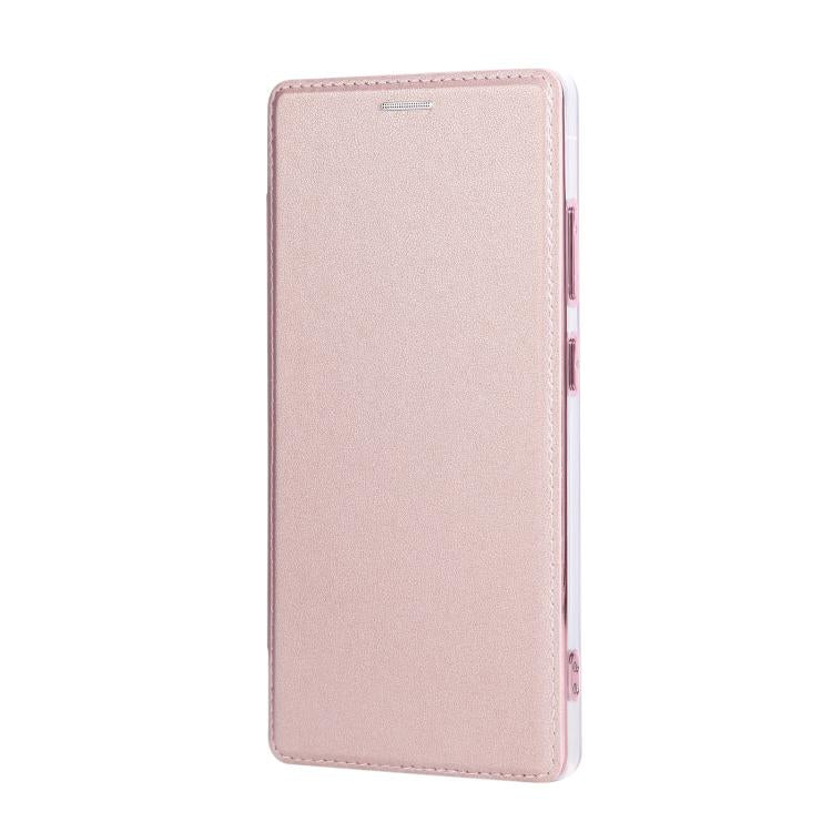 For Samsung Galaxy S23 Ultra 5G Ultra-thin Magnetic Plating Vegan Leather Phone Case