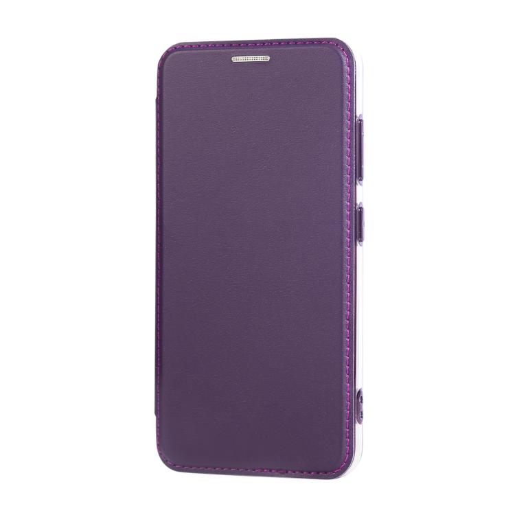 For Samsung Galaxy S23+ 5G Ultra-thin Magnetic Plating Vegan Leather Phone Case