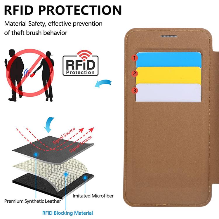 For Samsung Galaxy S23+ 5G Ultra-thin Magnetic Plating Vegan Leather Phone Case