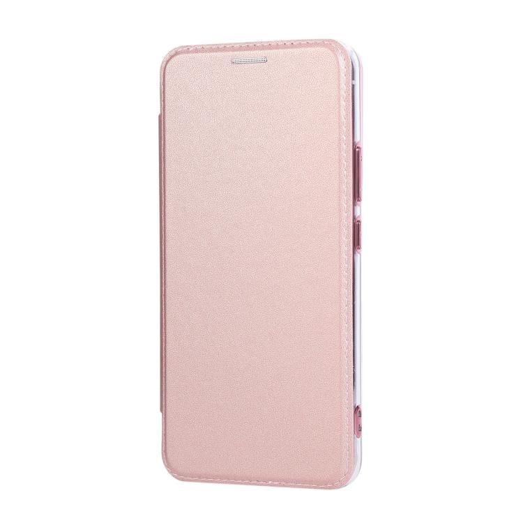 For Samsung Galaxy S22+ 5G Ultra-thin Magnetic Plating Vegan Leather Phone Case