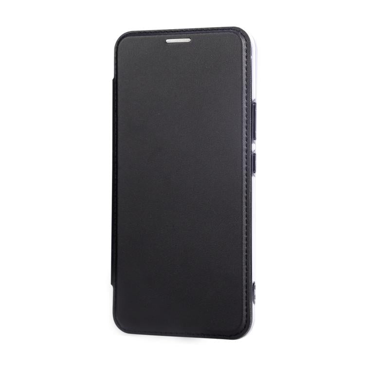 For Samsung Galaxy S22+ 5G Ultra-thin Magnetic Plating Vegan Leather Phone Case
