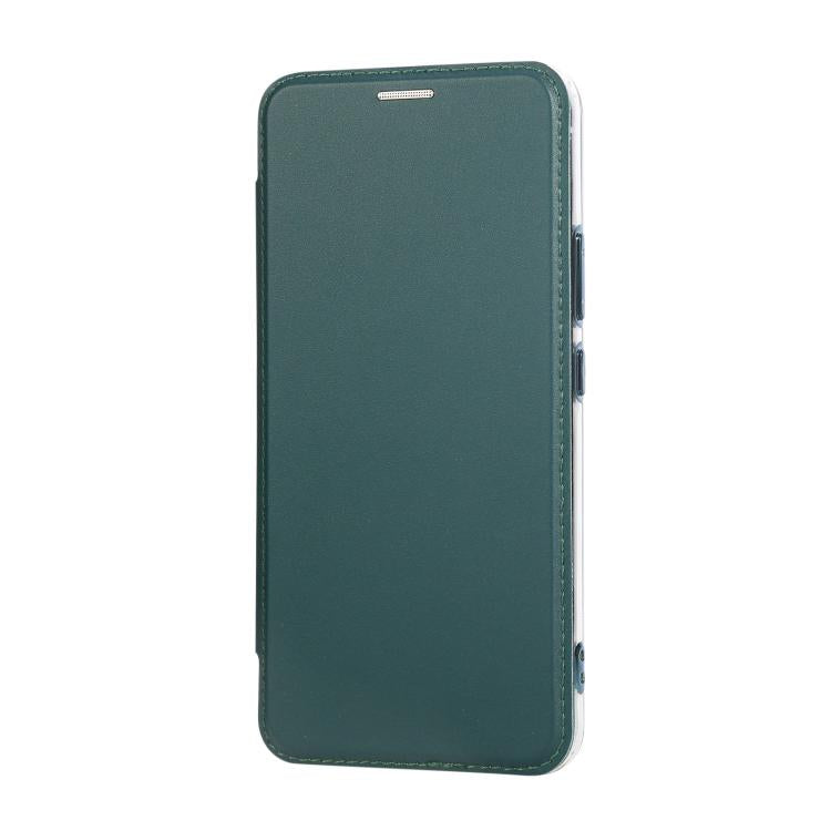 For Samsung Galaxy S22+ 5G Ultra-thin Magnetic Plating Vegan Leather Phone Case