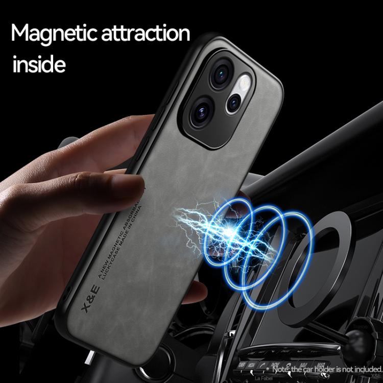 For OPPO Reno15 5G Global Skin Feel Magnetic Leather Back Phone Case