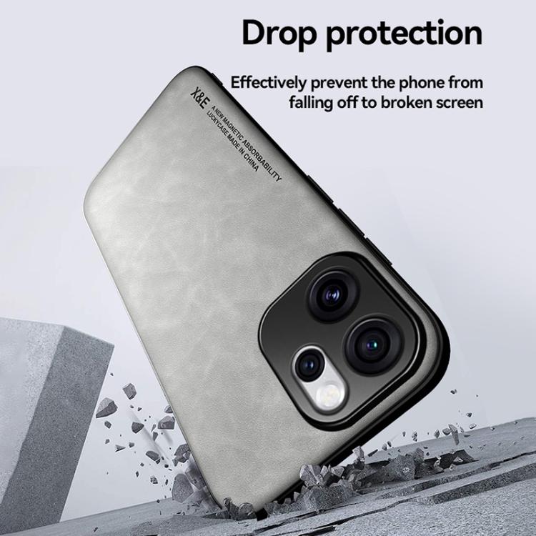 For OPPO Reno15 5G Global Skin Feel Magnetic Leather Back Phone Case