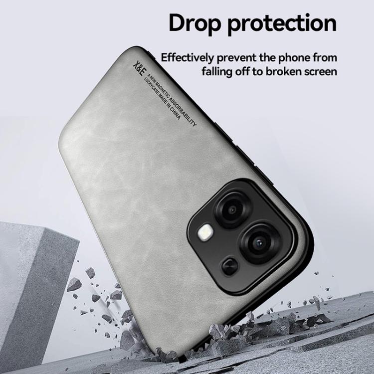 For OPPO A6 5G / A6 Pro 4G / 5G Global Skin Feel Magnetic Leather Back Phone Case