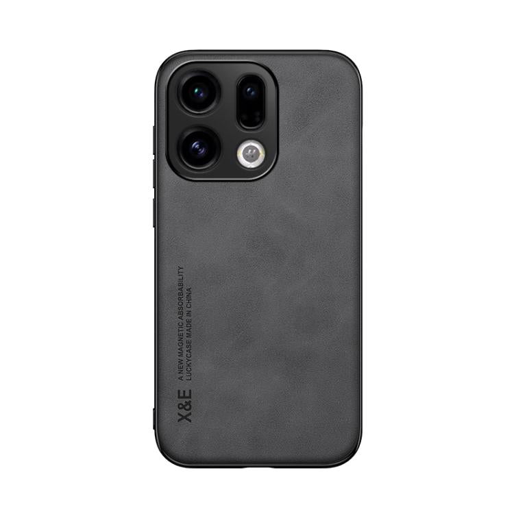 For OPPO Find X9 Skin Feel Magnetic Leather Back Phone Case