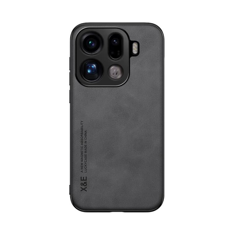 For OPPO Find X9 Pro Skin Feel Magnetic Leather Back Phone Case
