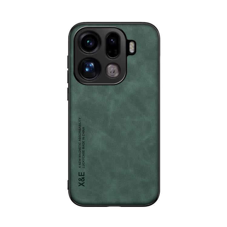For OPPO Find X9 Pro Skin Feel Magnetic Leather Back Phone Case