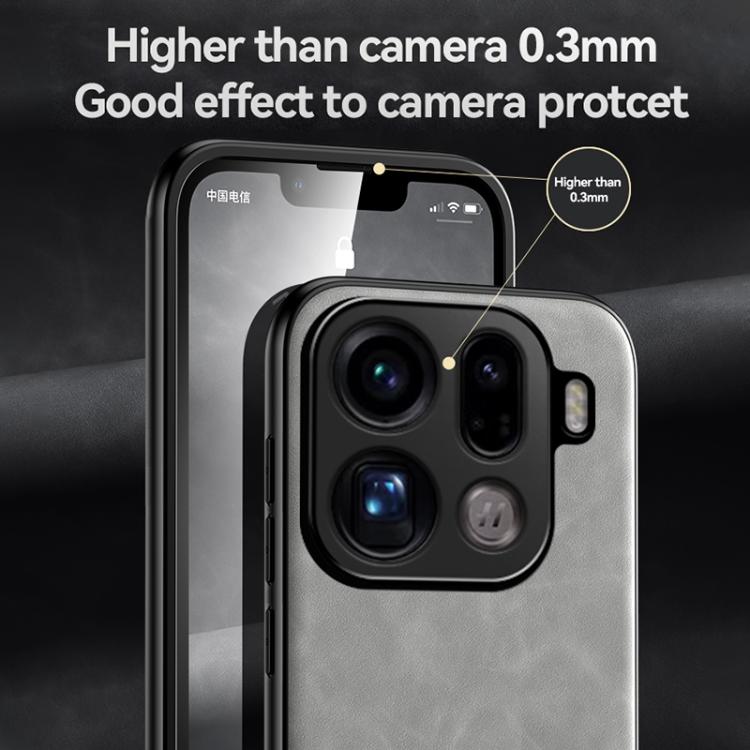 For OPPO Find X9 Pro Skin Feel Magnetic Leather Back Phone Case