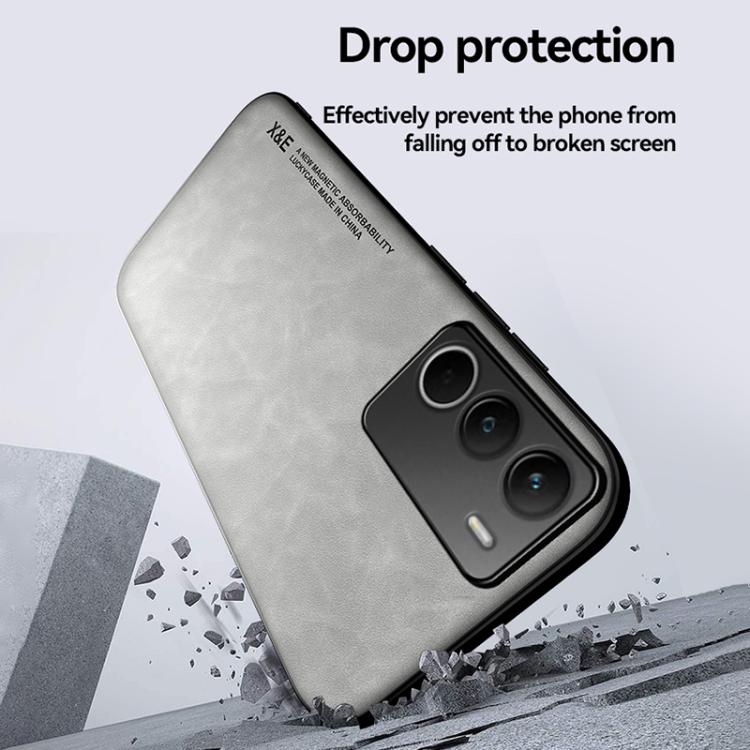 For Realme C71 4G Skin Feel Magnetic Leather Back Phone Case
