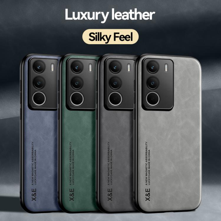 For Realme C71 4G Skin Feel Magnetic Leather Back Phone Case