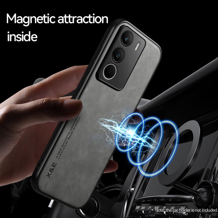 For Realme C71 4G Skin Feel Magnetic Leather Back Phone Case