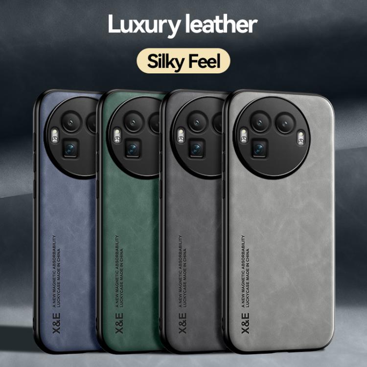 For Realme GT 8 Pro Global Skin Feel Magnetic Leather Back Phone Case