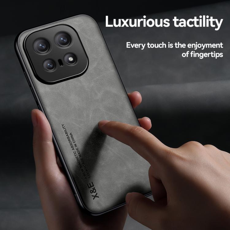 For vivo iQOO 15 Skin Feel Magnetic Leather Back Phone Case