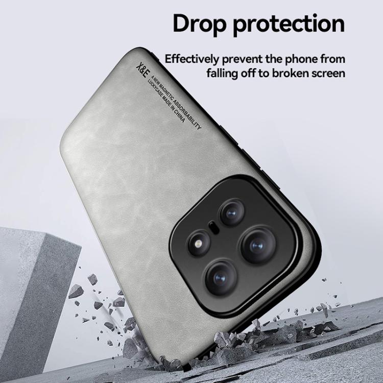 For vivo iQOO 15 Skin Feel Magnetic Leather Back Phone Case