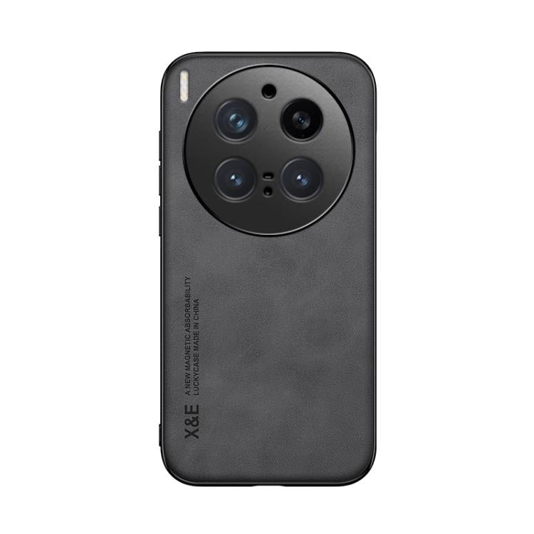 For vivo X300 Pro Skin Feel Magnetic Leather Back Phone Case