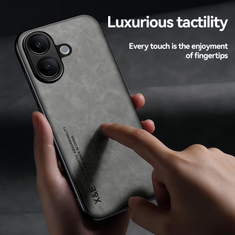 For vivo V60 Lite 5G Skin Feel Magnetic Leather Back Phone Case