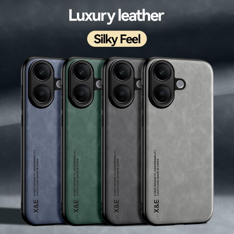 For vivo V60 Lite 5G Skin Feel Magnetic Leather Back Phone Case