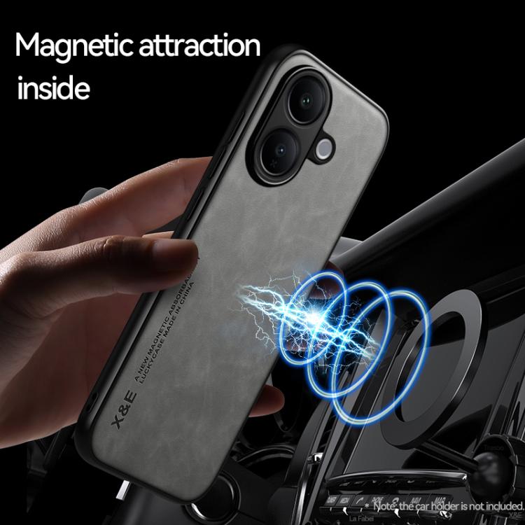 For vivo V60 Lite 5G Skin Feel Magnetic Leather Back Phone Case
