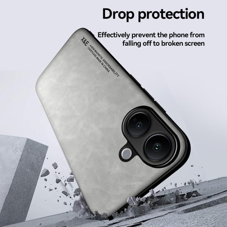 For vivo V60 Lite 5G Skin Feel Magnetic Leather Back Phone Case