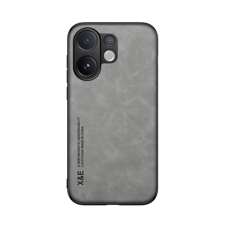 For vivo V60 5G Skin Feel Magnetic Leather Back Phone Case