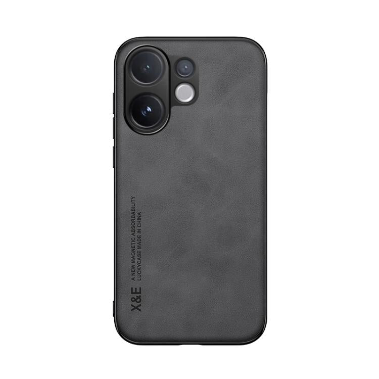 For vivo V60 5G Skin Feel Magnetic Leather Back Phone Case