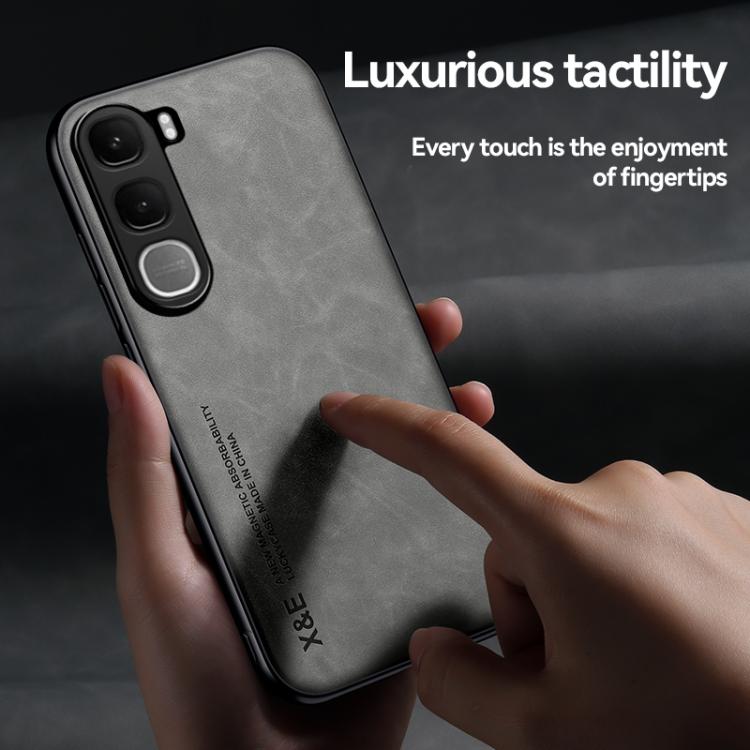 For vivo Y31 5G 2025 / Y21d 4G Skin Feel Magnetic Leather Back Phone Case