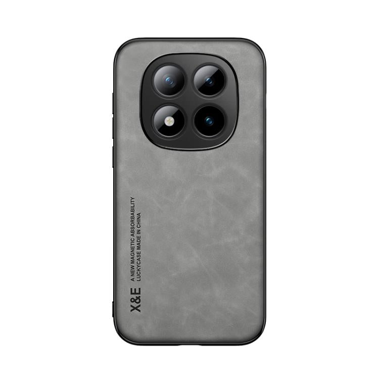 For Redmi Note 15 Pro+ 5G 163.3mm / Poco M8 Pro 5G Skin Feel Magnetic Leather Back Phone Case