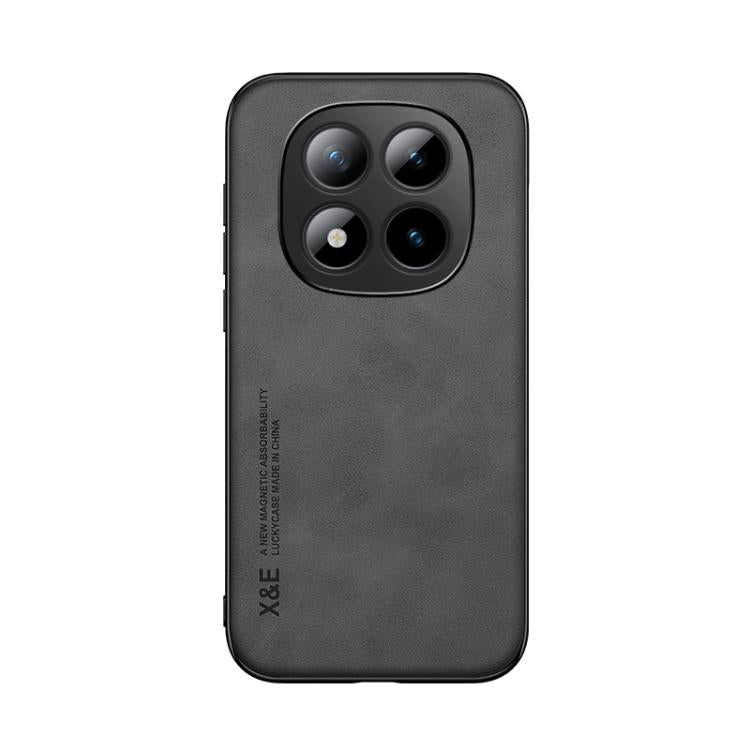 For Redmi Note 15 Pro+ 5G 163.3mm / Poco M8 Pro 5G Skin Feel Magnetic Leather Back Phone Case